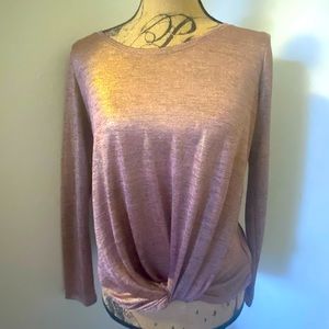 Peyton Jensen pink shimmer top